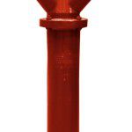 sarkana ugunsdzēsības hidranta kolonna