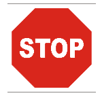 sarkana informatīva aizlieguma uzlīme stop