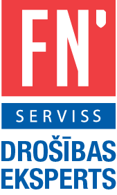 FN logo būvobjekta drošības eksperts attālināts