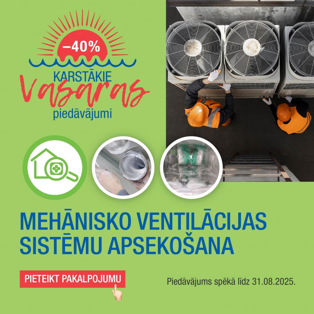 Mehānisko ventilācijas sistēmu apsekošana FN-SERVISS