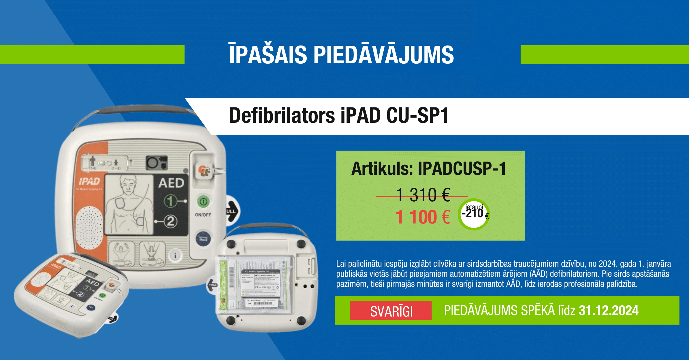 Defibrilators iPAD CU SP1 FN-SERVISS