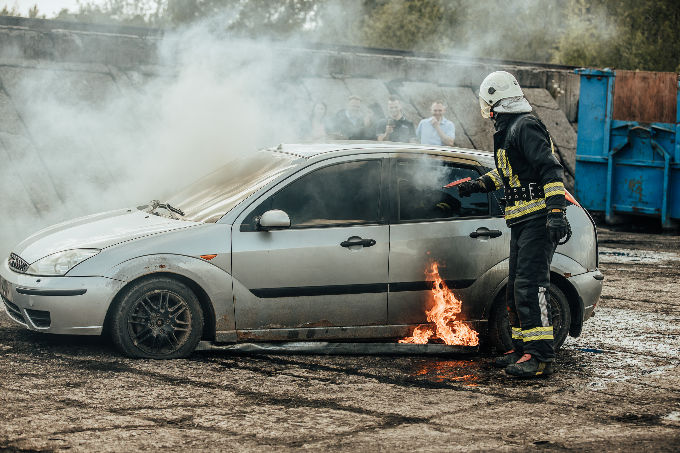 Foto no pasākuma 01.06.2022 "Kā efektīvi lokalizēt degoša auto ugunsgrēku?"