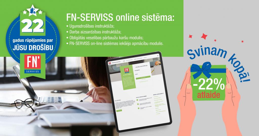 FN-SERVISS on-line sistēmas maoduļi - īpašais piedāvājums