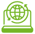 Zaļš e-apmācības globuss