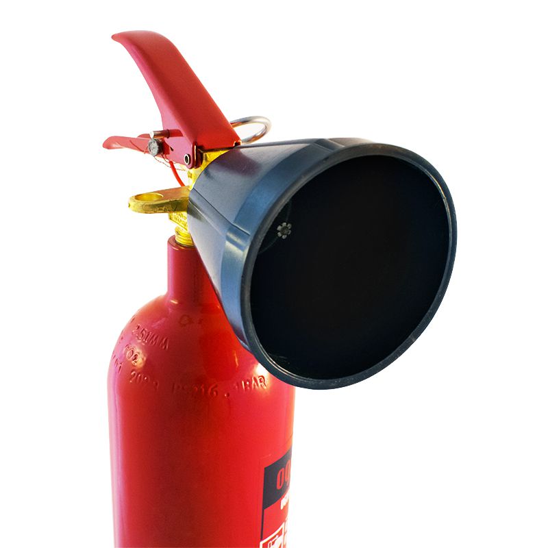 Sarkans ogļskābais ugunsdzēsības aparāts bez trubas