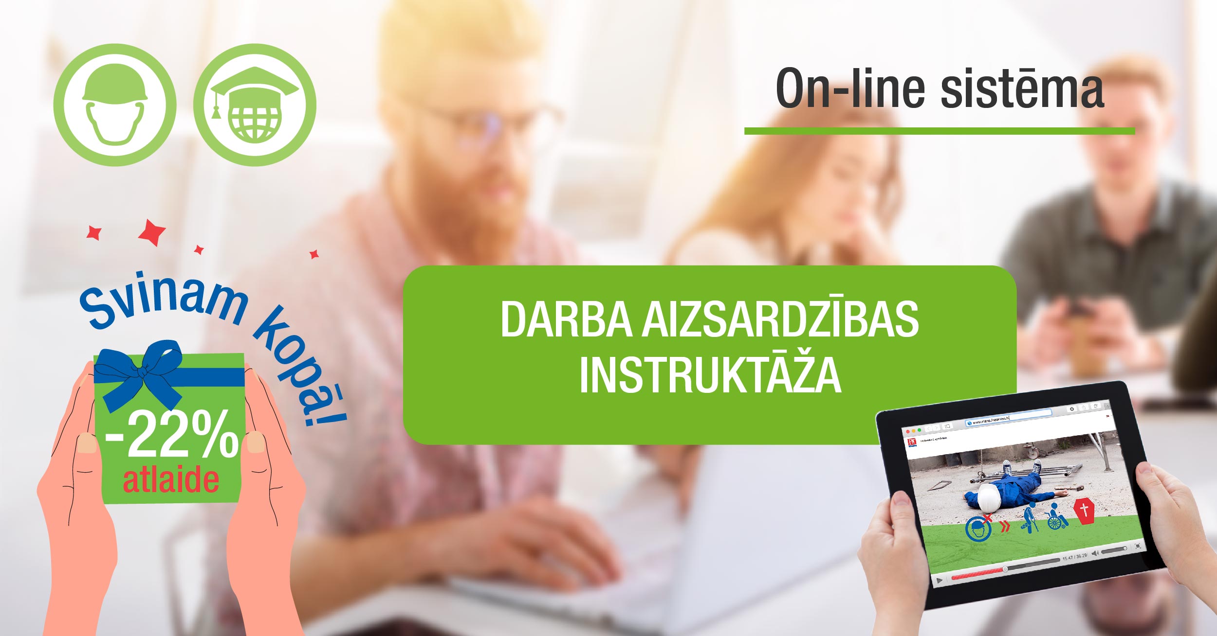 Darba aizsardzības instruktāža online sistēmas moduļi