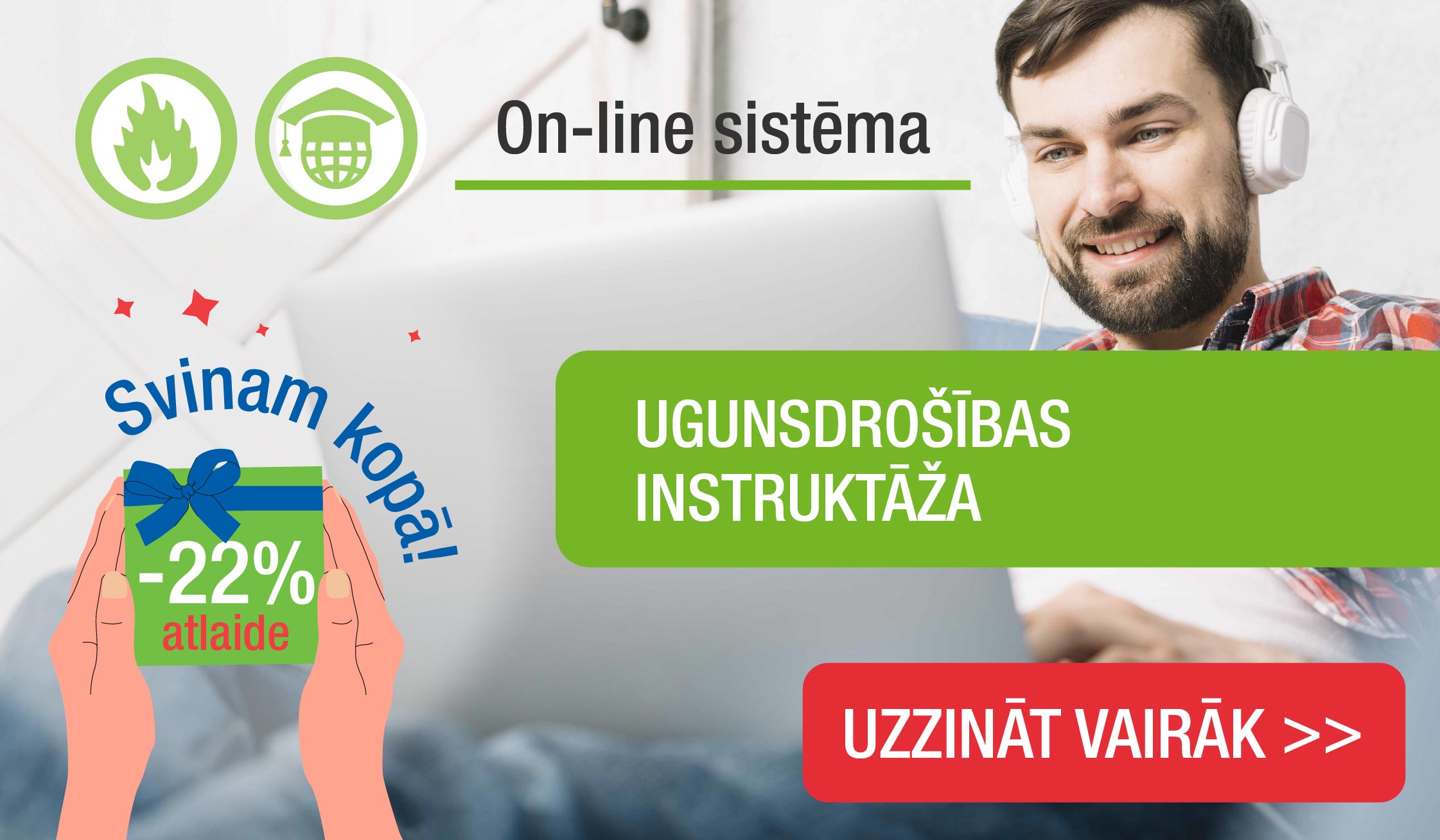 Ugunsdrošības instruktāža online sistēmas moduļi