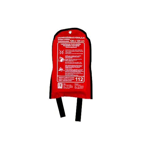 Sarkana soma ar ugunsdzēsības pārklāju attālināts 120