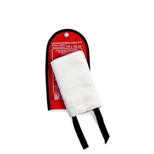 Sarkana soma ar baltu ugunsdzēsības pārklāju 100